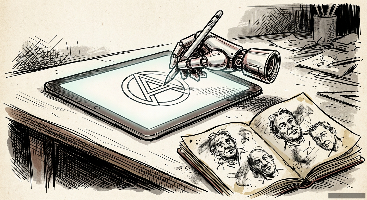 Editorial illustration for: Drawing Isn't About 'Generating Images'. It's About Thinking.
