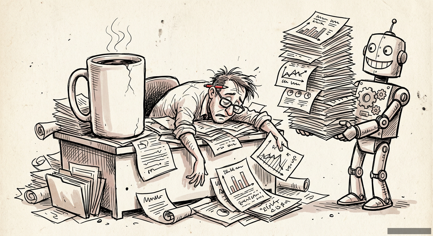 Editorial illustration for: The AI 'Productivity Boost' That Secretly Doubled My Workload