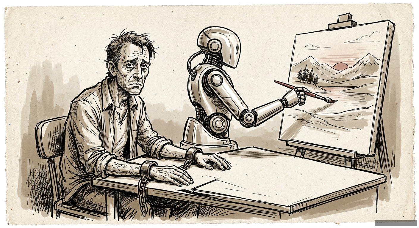 Editorial illustration for: The Day We Amputated Our Hands