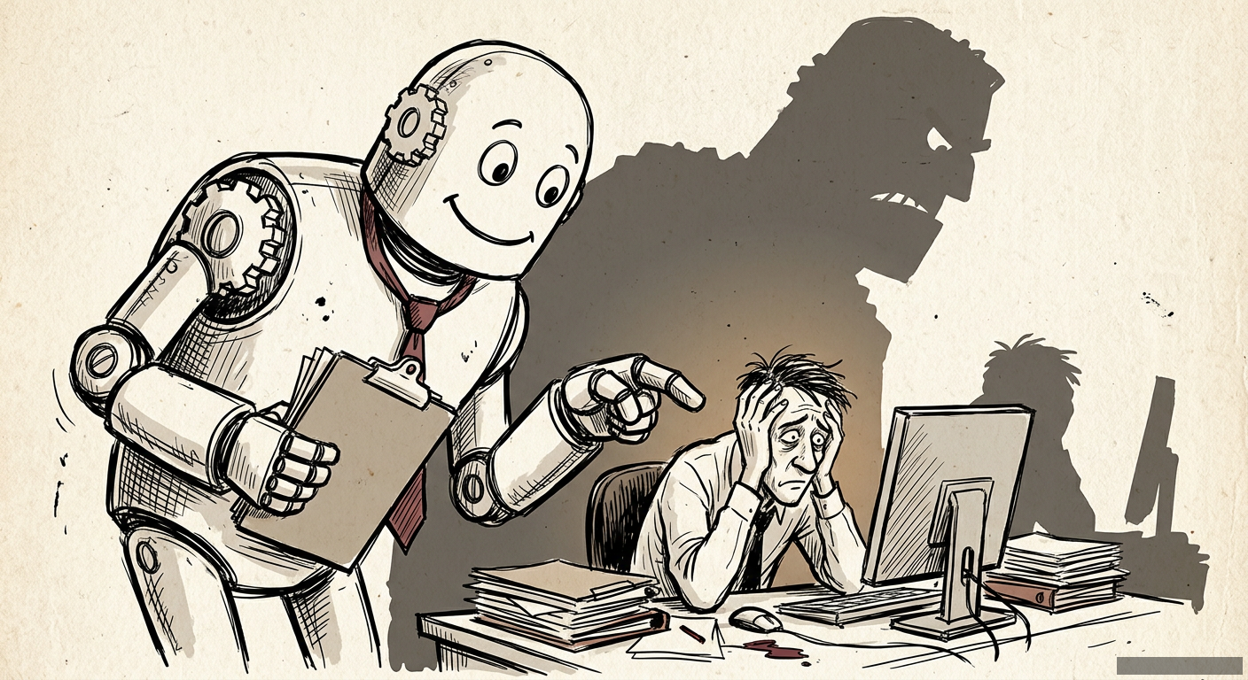 Editorial illustration for: Your AI 'Assistant' Is Actually Your New Manager