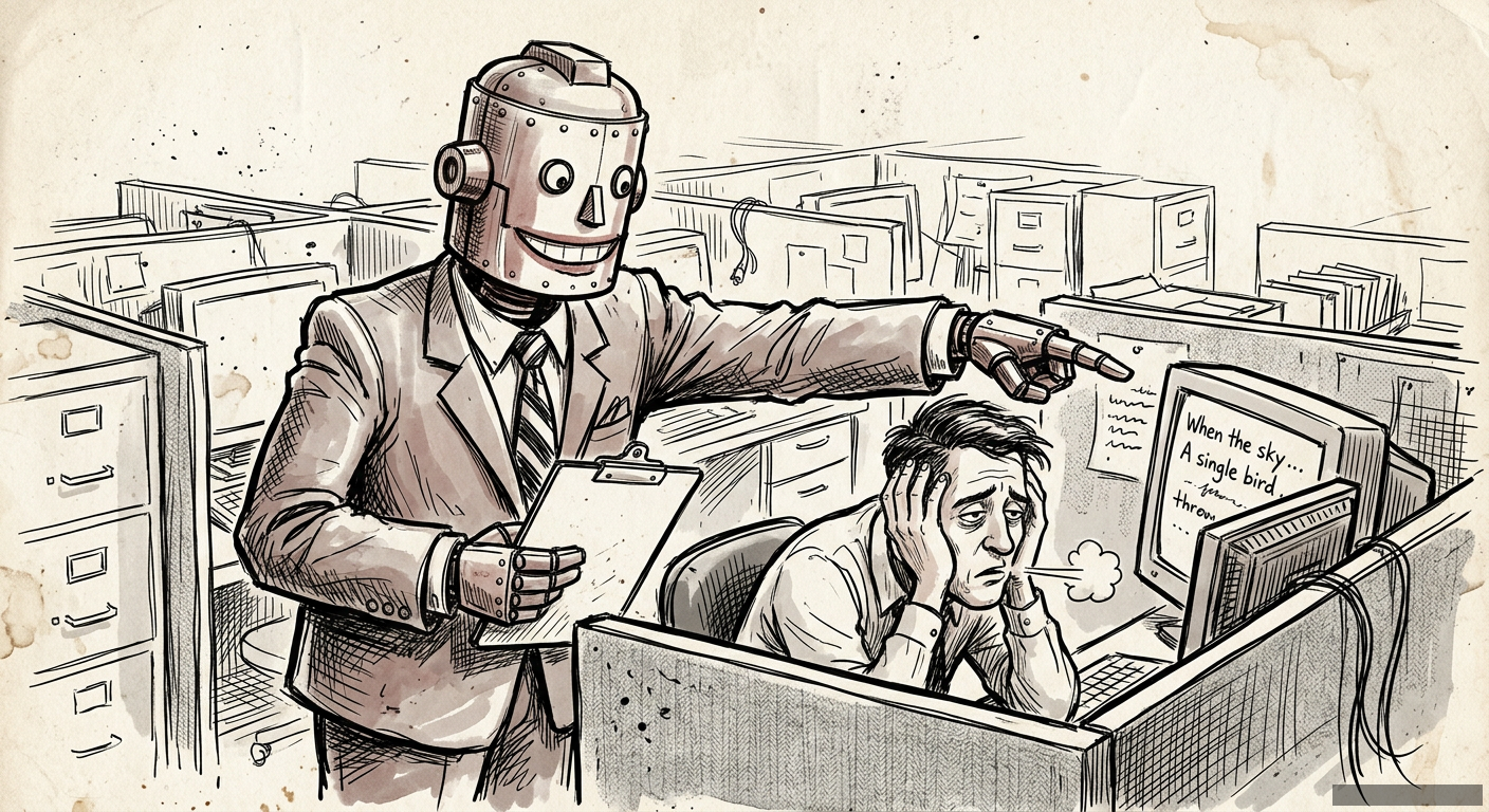 Editorial illustration for: Your AI 'Assistant' Is Your New Boss