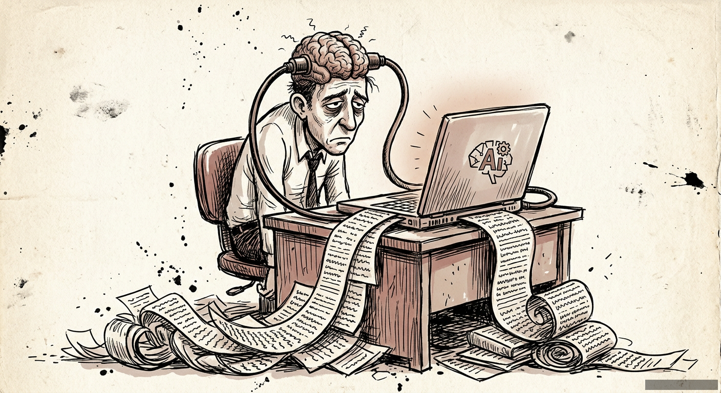 Editorial illustration for: Your AI Email Assistant Is a Lobotomy Machine