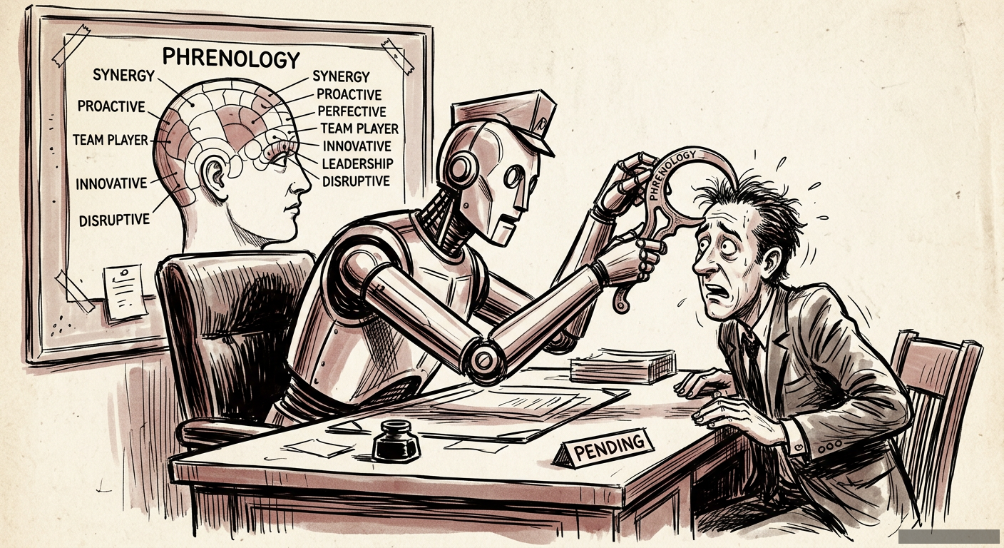 Editorial illustration for: Your Resume Is Being Read by a Biased Robot. Here's Why.